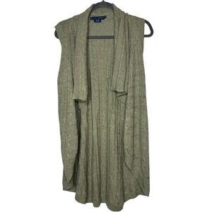 Ralph Lauren Womens Cable Knit Sweater Cardigan S Alpaca Sleeveless Quiet Luxury